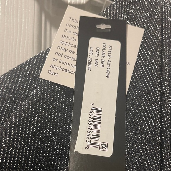 NWT Betsy & Adam Glittering Black Maxi Dress - Picture 3 of 11